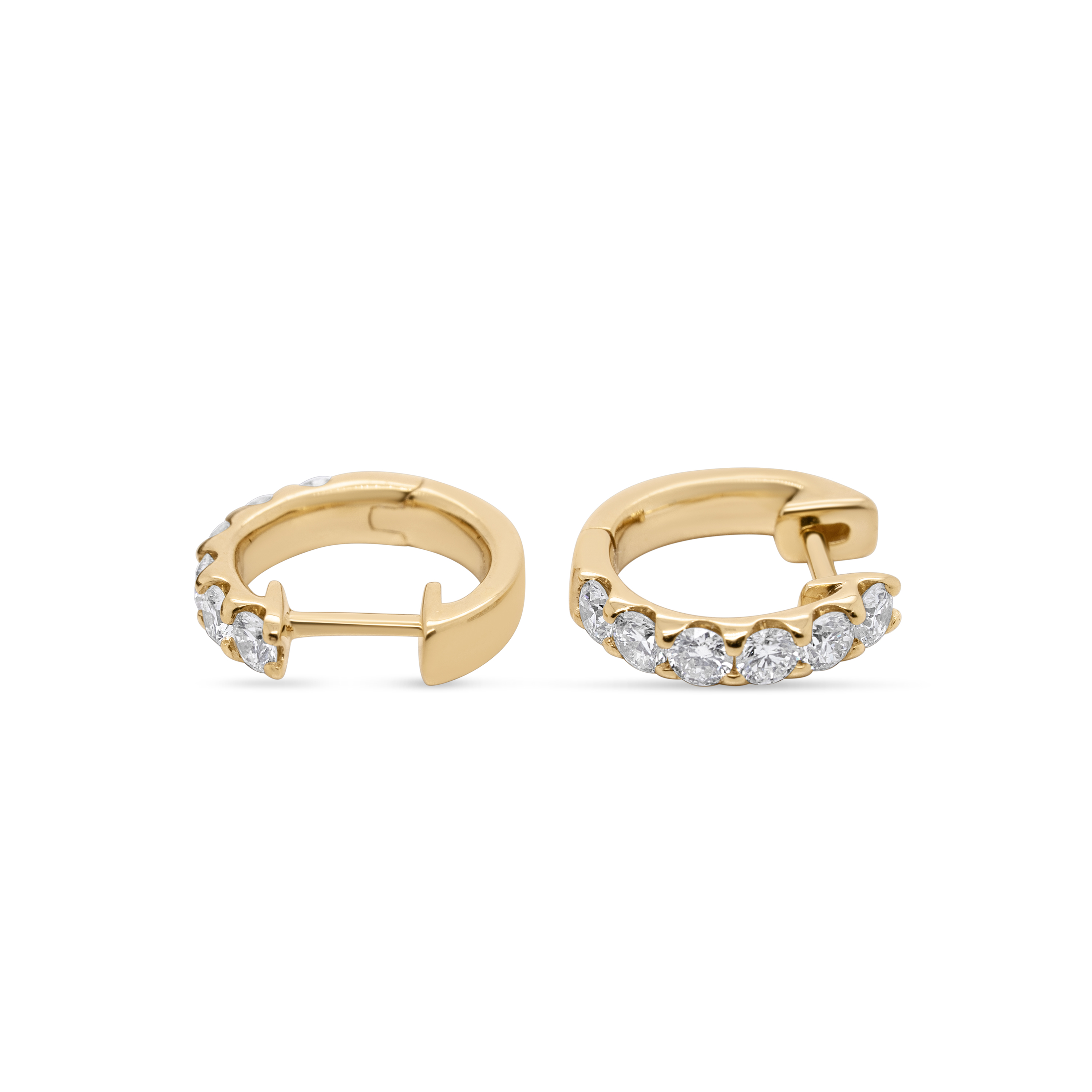 Diamond Hoop Earrings 0.70 ct. 10K Yellow Gold